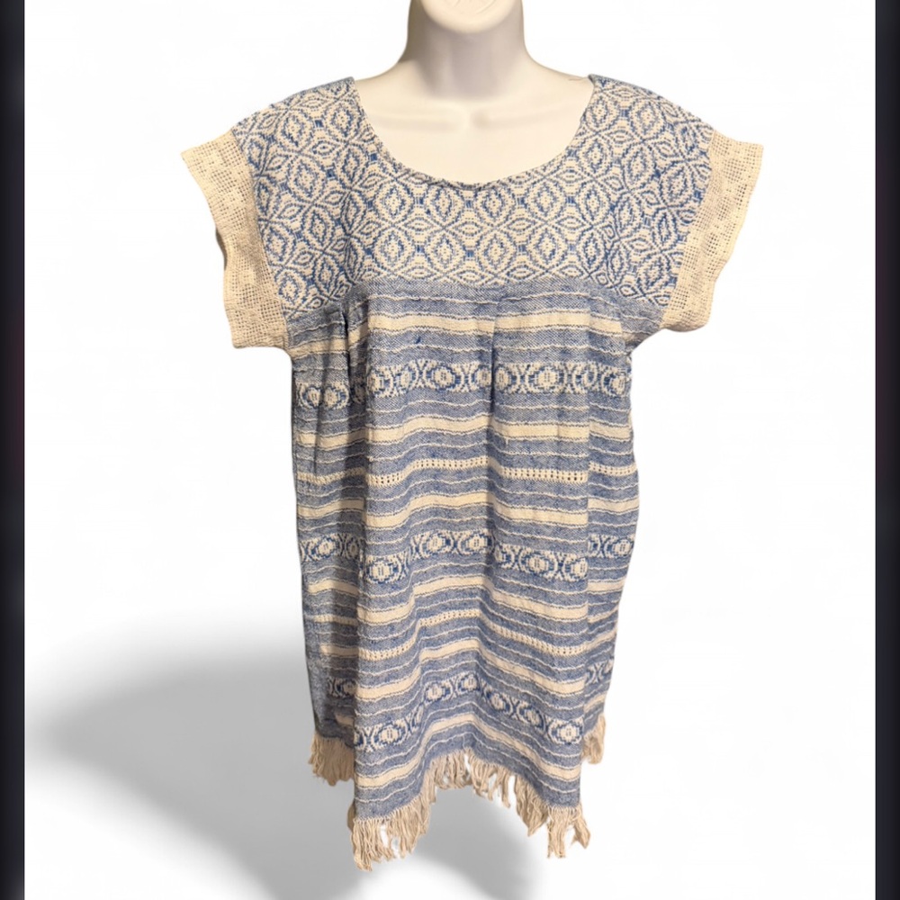 Boho tunic w/ fringe